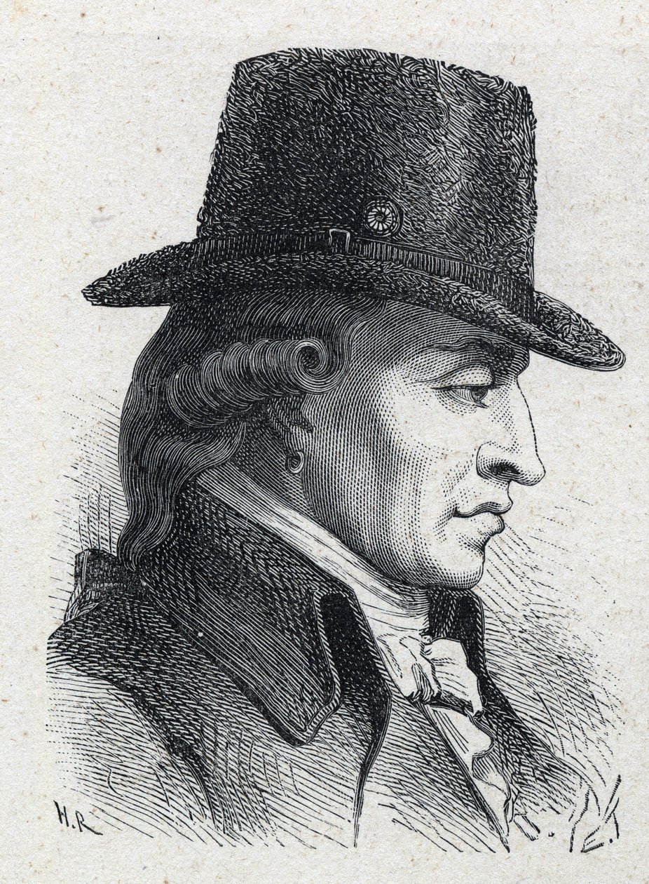 Portret van Stanislas Marie Maillard, deurwaarder en emblematische figuur van de Franse Revolutie door Unknown artist
