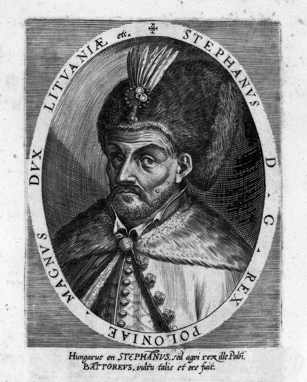 Portret van Stefanus I Báthory (1533-1586), Prins van Transsylvanië en Koning van Polen door Unknown artist
