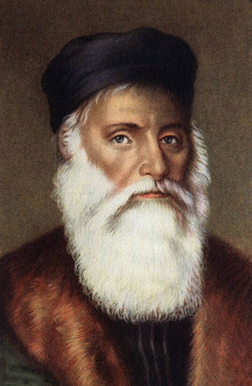 Portret van Vasco de Gama Portugese navigator. door Unknown Artist