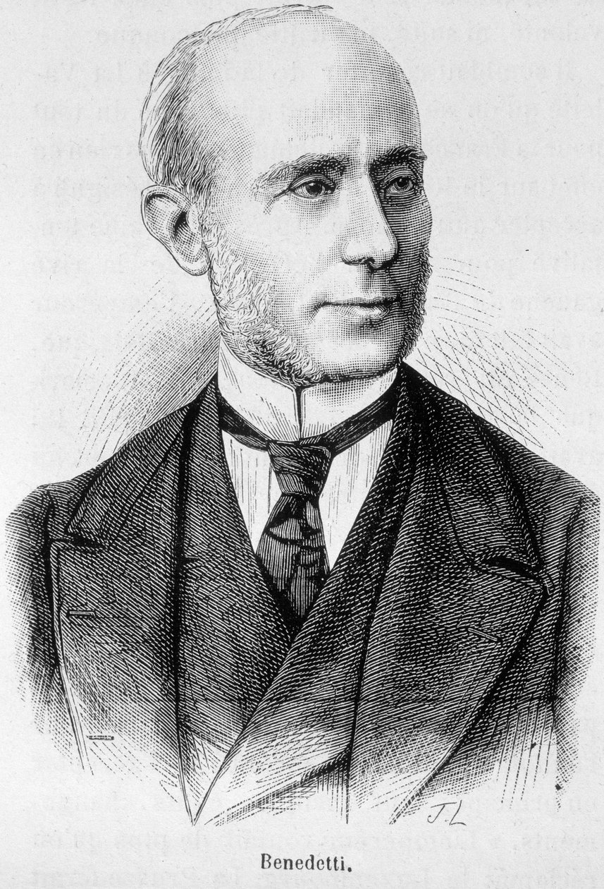 Portret van Vincent Benedetti, Franse diplomaat (1817-1900) door Unknown artist