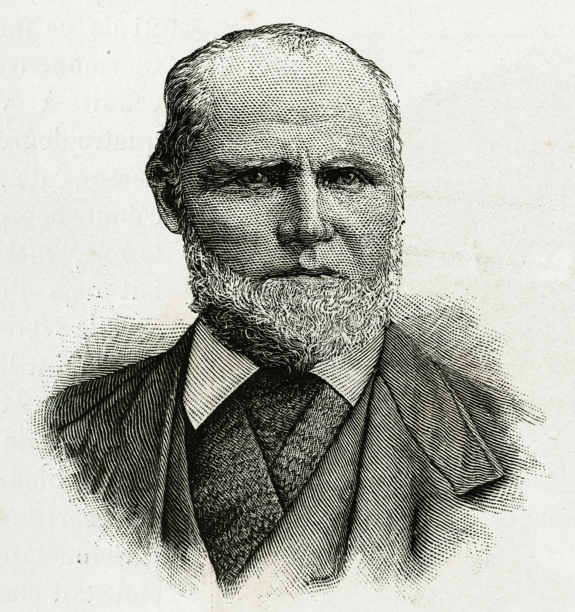 Portret van William Dunbar, gletsjerpiloot van de bemanning van La Jeannette, voor de missie naar de noordpool. Gravure ter illustratie van 