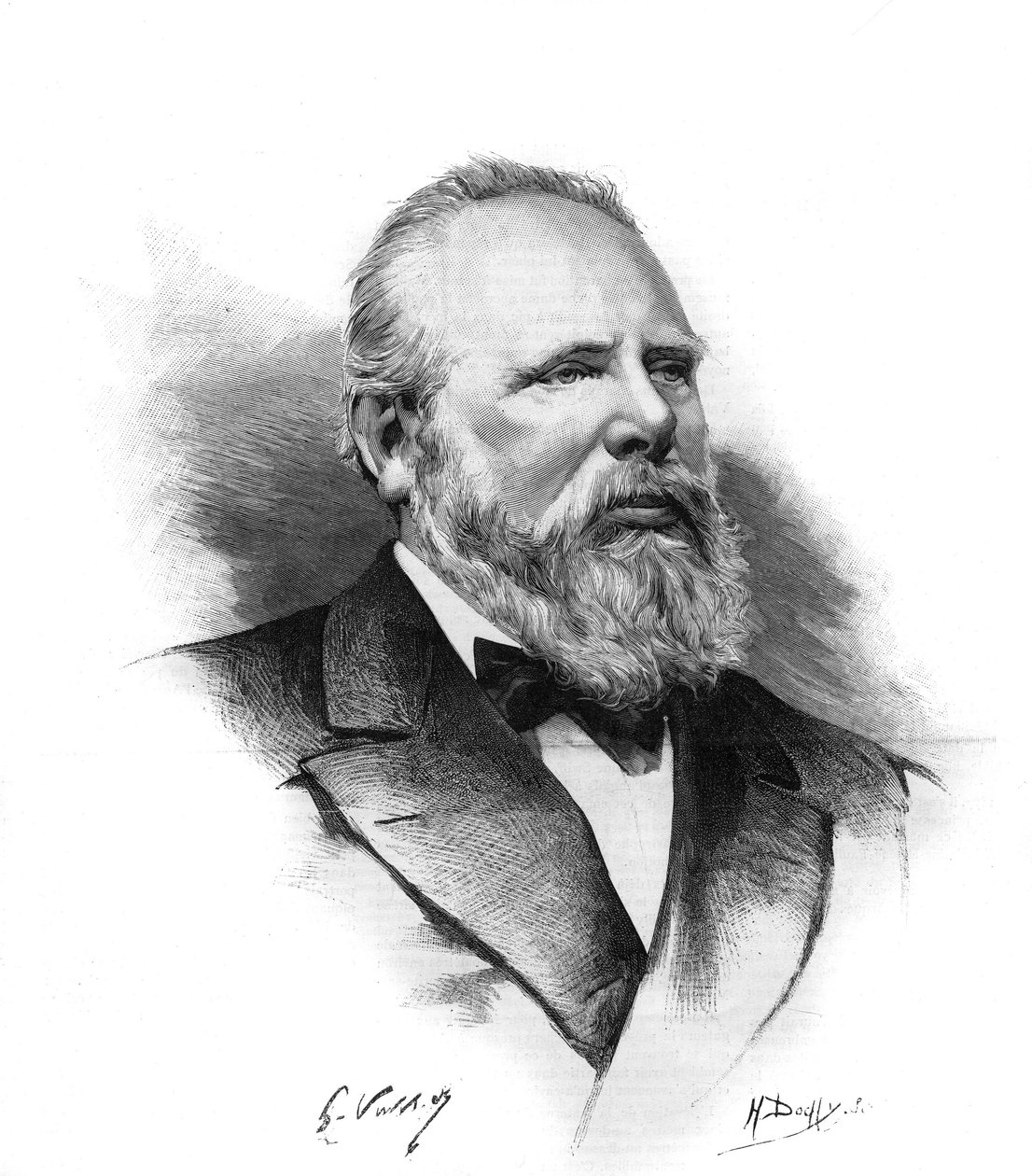 Portret van Willem III (1817-1890) Koning der Nederlanden. Gravure in 