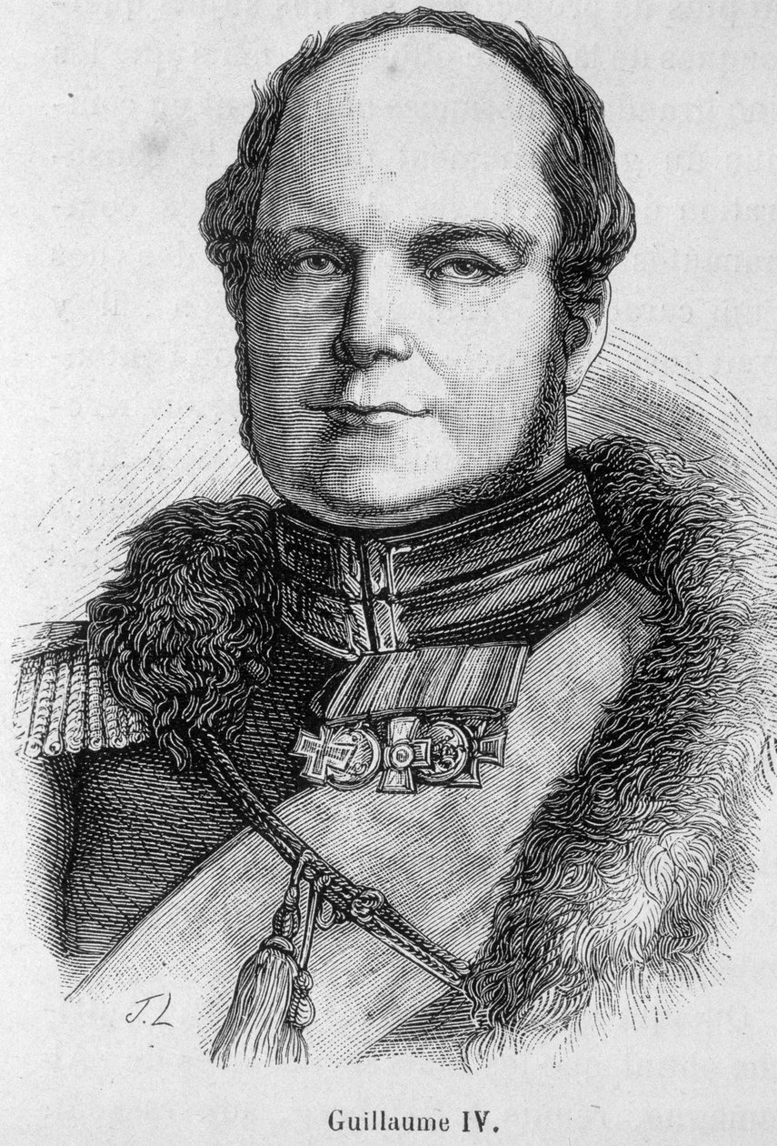 Portret van Willem IV (1765-1837), Koning van Engeland en Ierland door Unknown artist