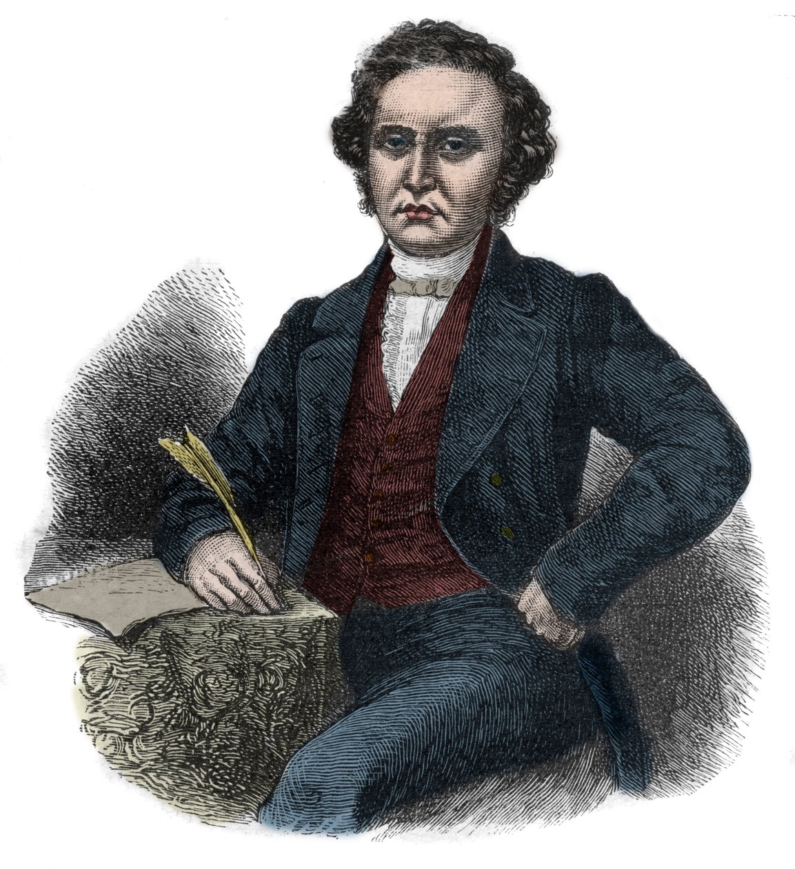 Portret van William Symington (1764-1831) Schotse pionier van de stoomvaart door Unknown artist