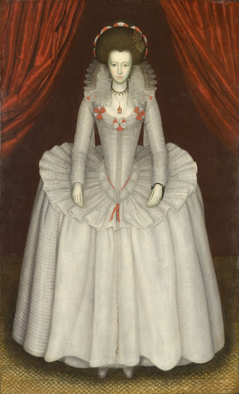 Portret van een vrouw, waarschijnlijk Ann Finch, Lady Twysden (1574-1638) door Unknown artist