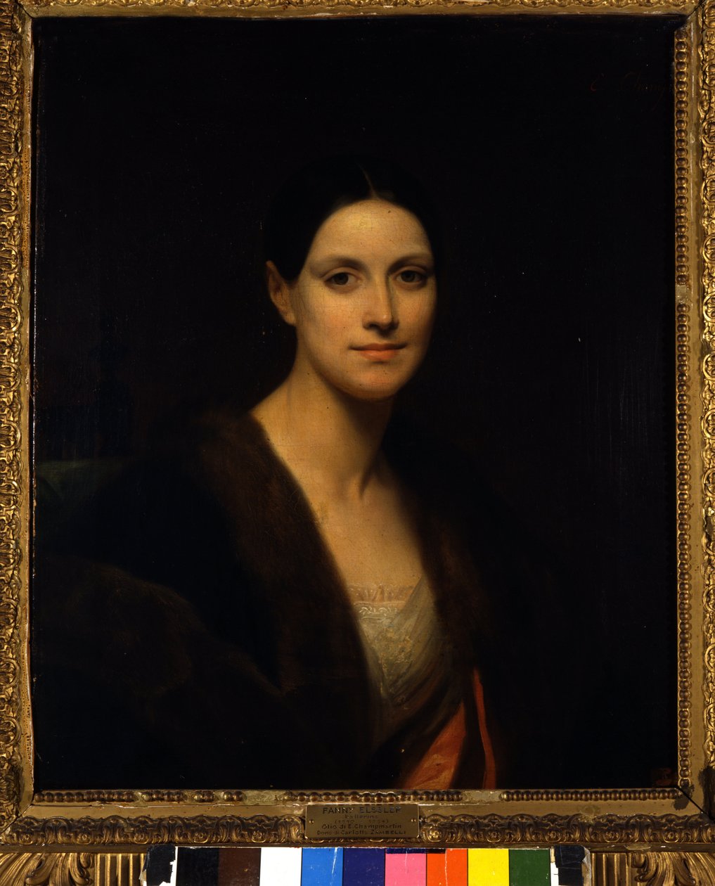 Portret van de Oostenrijkse danseres Fanny Elssler (1810-1884) anoniem schilderij. 19e eeuw Museo della Scala Milaan Italië door Unknown artist