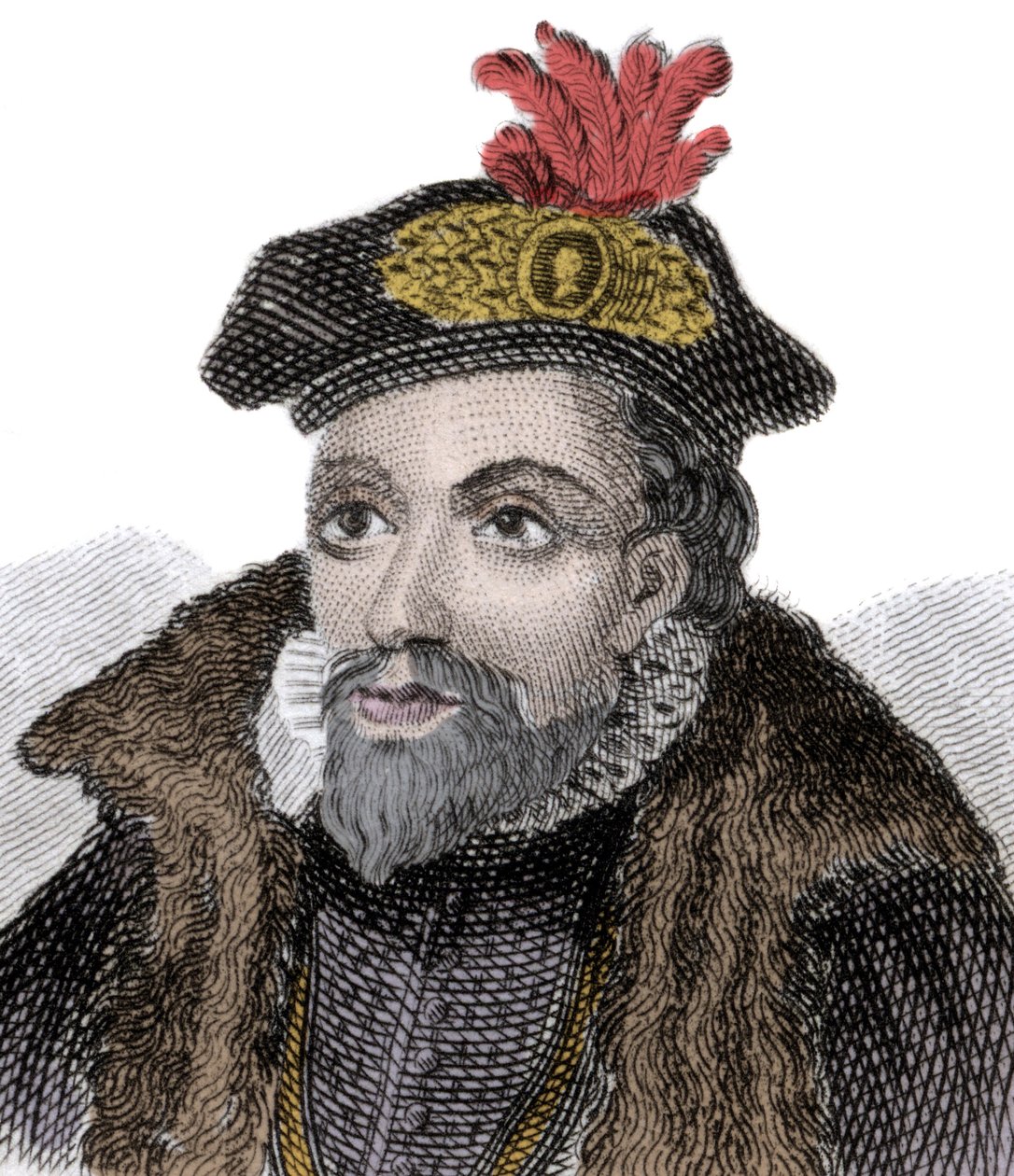 Portret van de hertog van Northumberland John Dudley (1501-1553) door Unknown artist