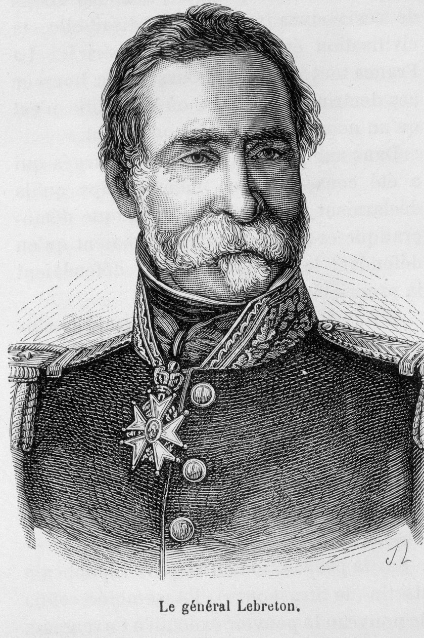 Portret van de Franse generaal Lebreton door Unknown artist