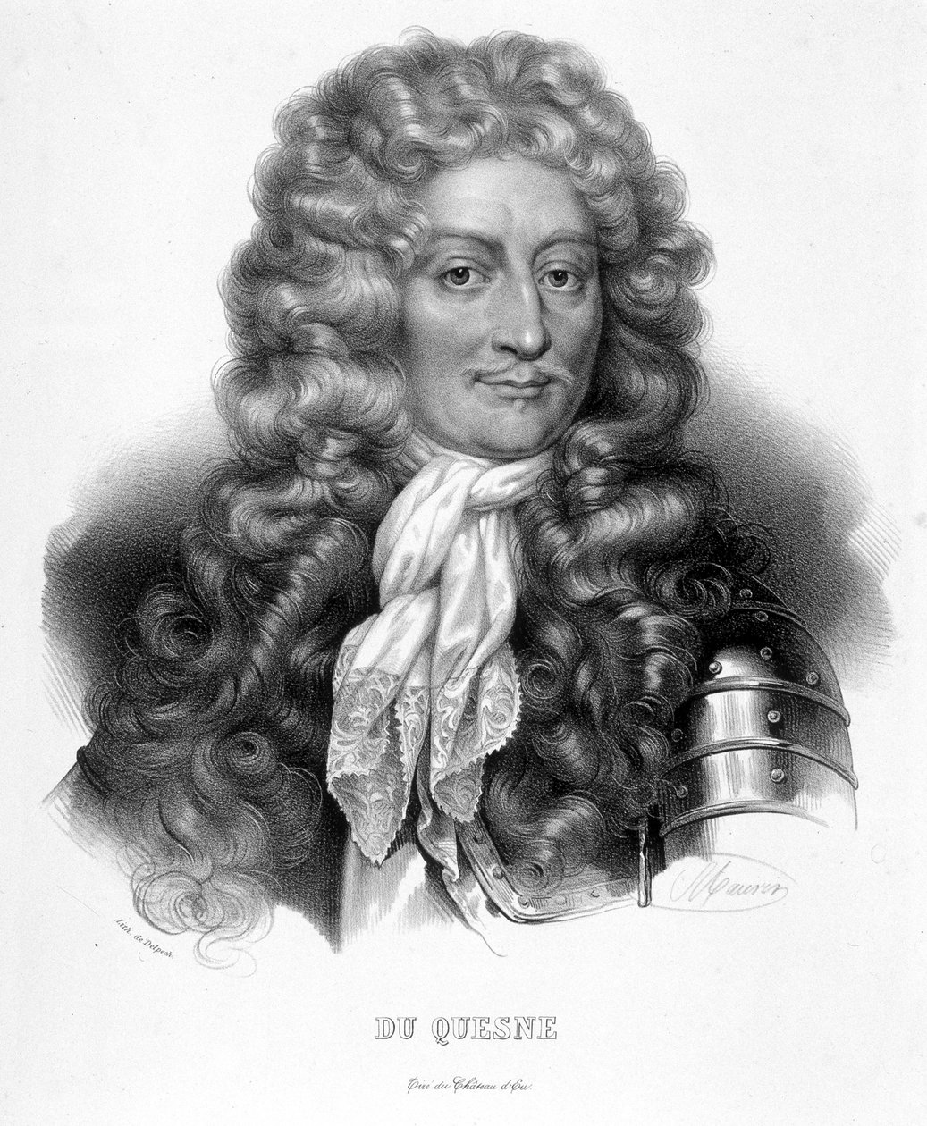 Portret van de Markies Abraham Duquesne, Franse zeeman (1610-1688) door Unknown artist