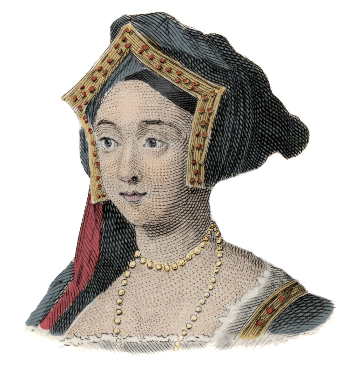 Portret van de koningin van Engeland Jane Seymour (1509-1537), echtgenote van Hendrik VIII door Unknown artist