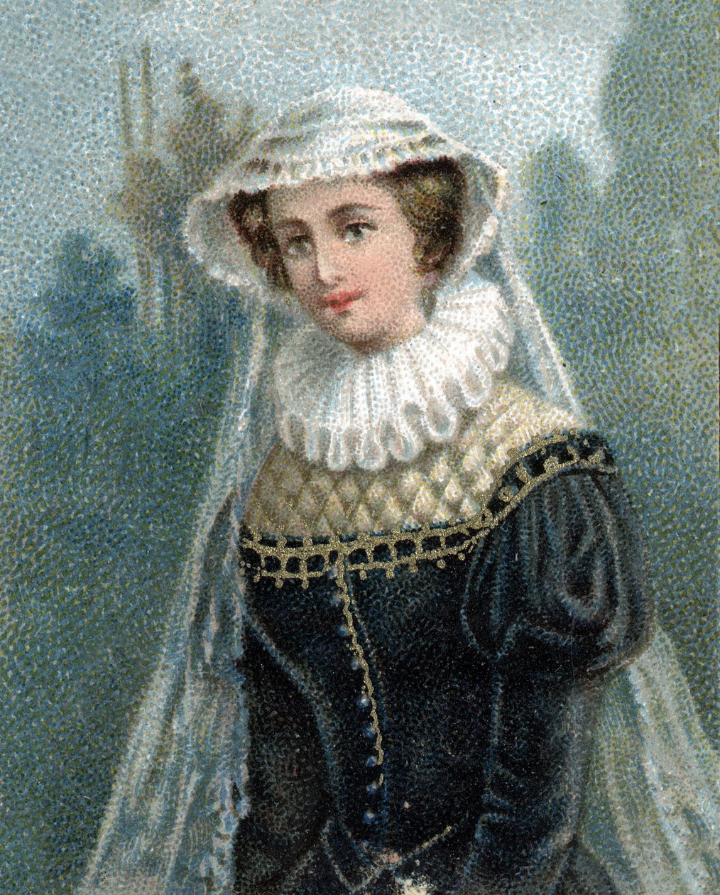 Portret van de koningin van Schotland Marie Stuart (1542-1587). door Unknown artist