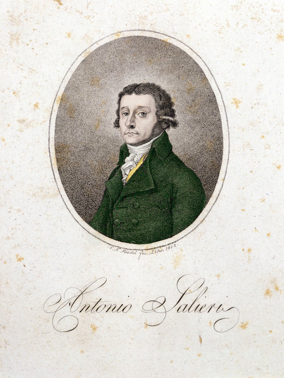 Portret van de componist Antonio Salieri (1750 - 1825) door Unknown artist