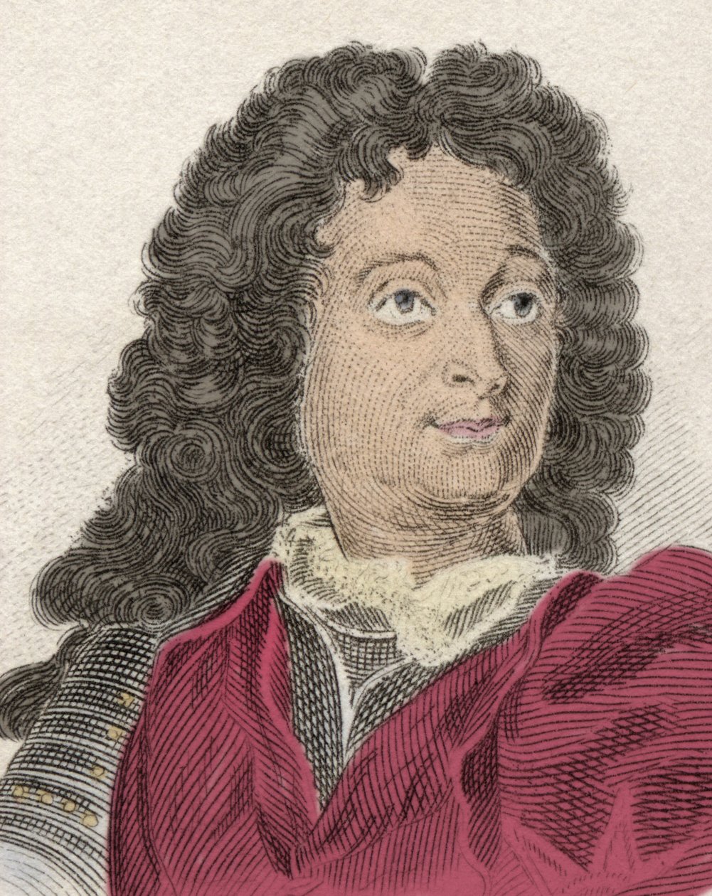 Portret van de maarschalk van Villars (Claude Louis Hector) (1653-1734), hertog van Villars, prins van Martigues, burggraaf van Melun (gravure 19e eeuw) door Unknown artist