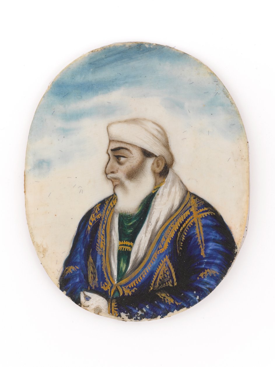 Portret, waarschijnlijk van Ayodeya Prasad, broer van Dina Nath door Unknown artist