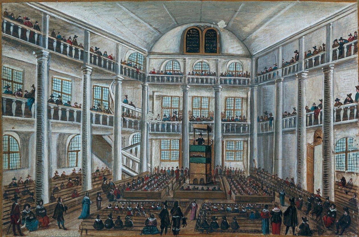 Protestantse kerk van Charenton, uit Liber Amicorum, Spira door Unknown artist