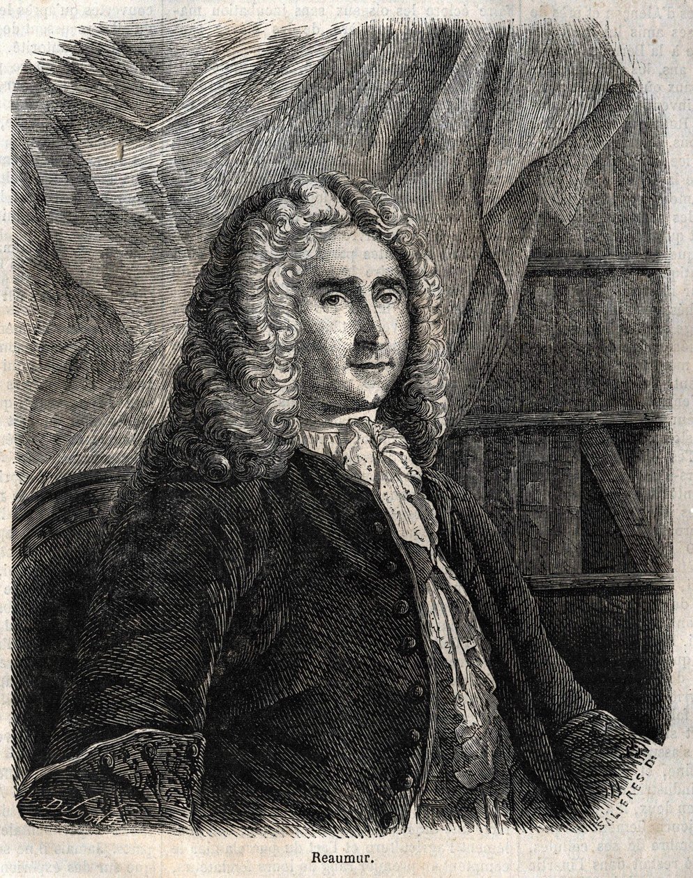 René Antoine Ferchault de Réaumur. Natuurkundige en natuuronderzoeker Frans 1683-1757 door Unknown artist