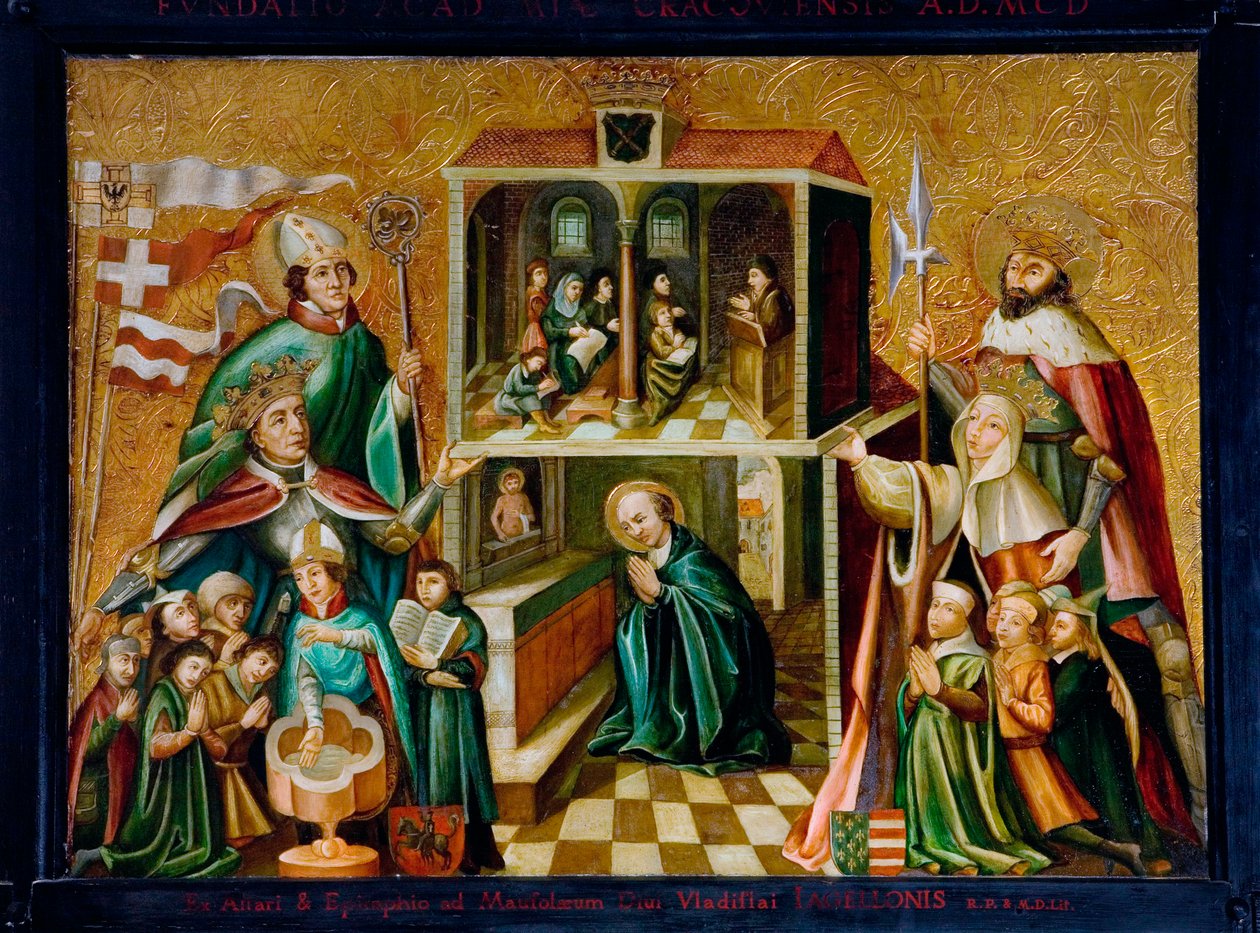 Afbeelding van koning Ladislaus II Jagellon van Polen en koningin Hedwig I van Polen door Unknown artist