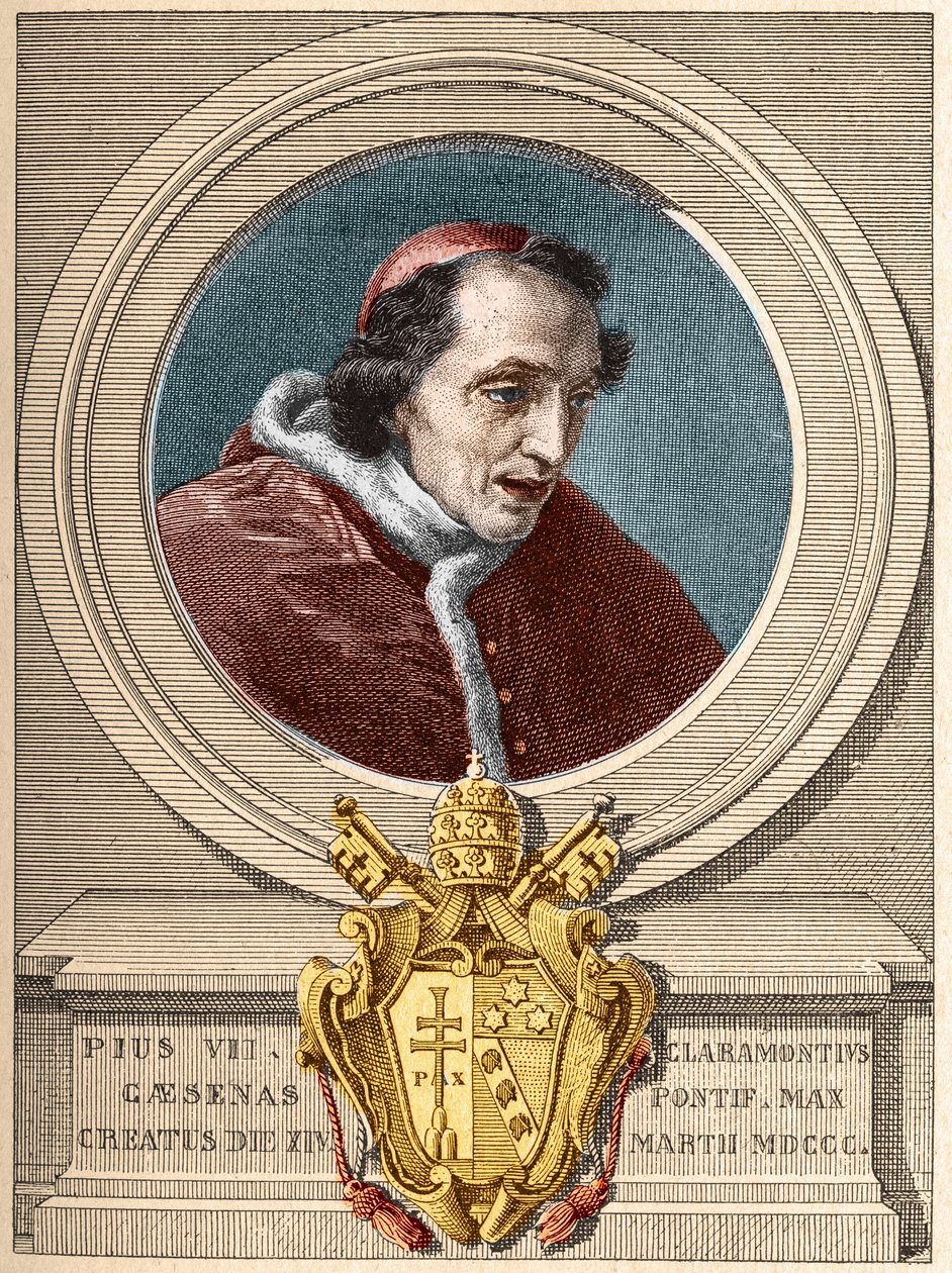 Voorstelling van paus Pius VII (1800-1823) door Unknown artist