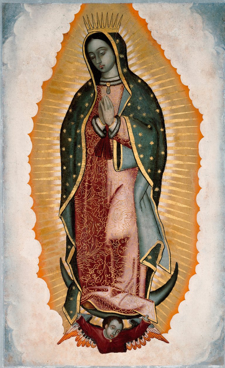 Afbeelding van de Maagd (of Onze-Lieve-Vrouw) van Guadalupe door Unknown artist