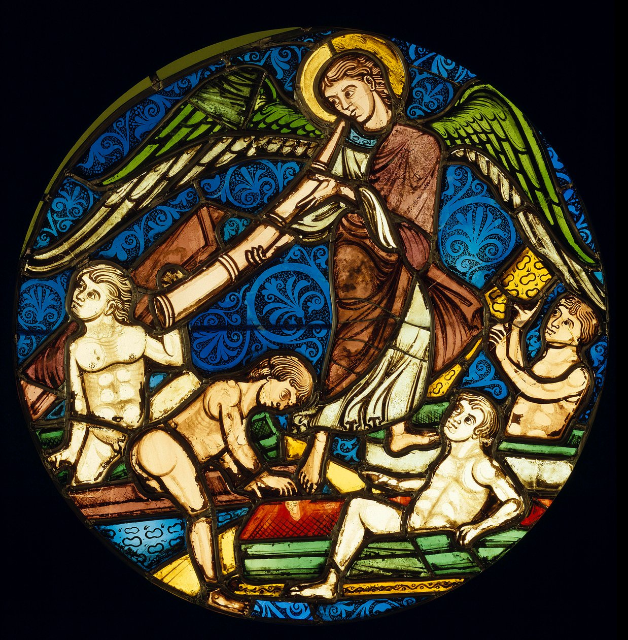 Opstanding van de doden glas-in-lood uit de Heilige Kapel door Unknown artist