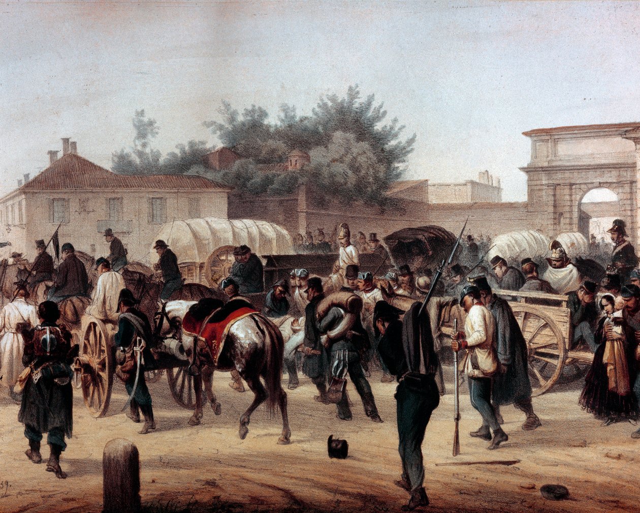 Risorgimento: De Vijf Dagen van Milaan (18-22 maart 1848) door Unknown artist