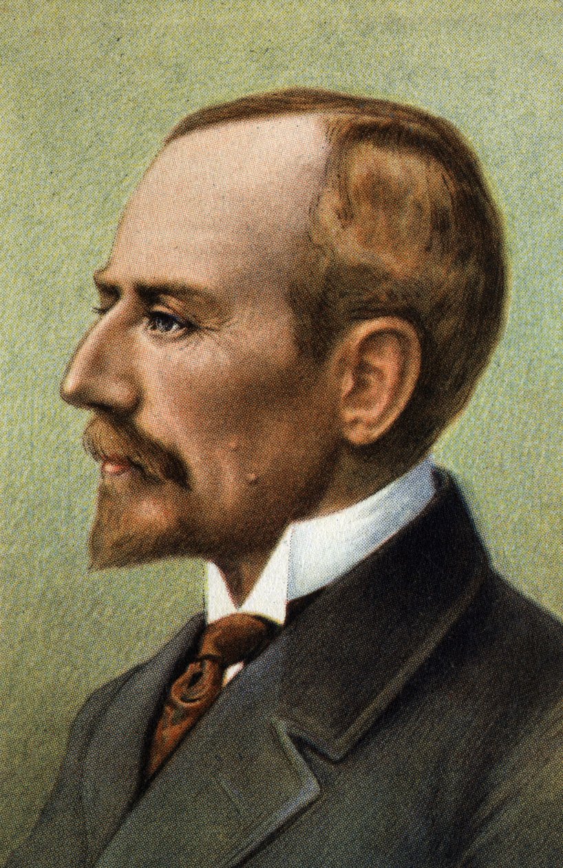 Roald Amundsen, Noorse ontdekkingsreiziger. door Unknown Artist