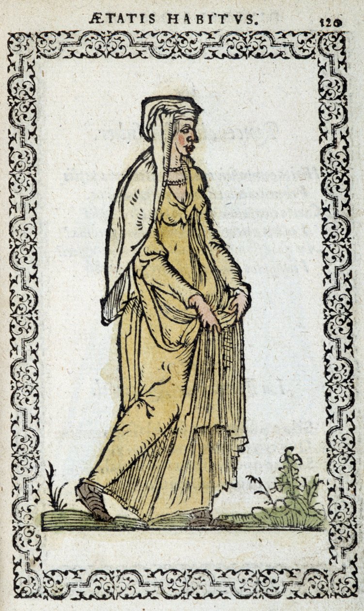 Romeinse vrouw - in "Habits et effigies" door Jean Slupérino door Unknown artist