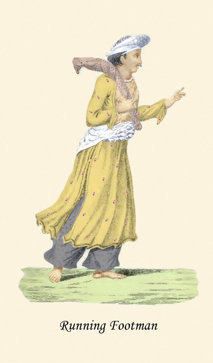 Lopende voetsman door Unknown Artist