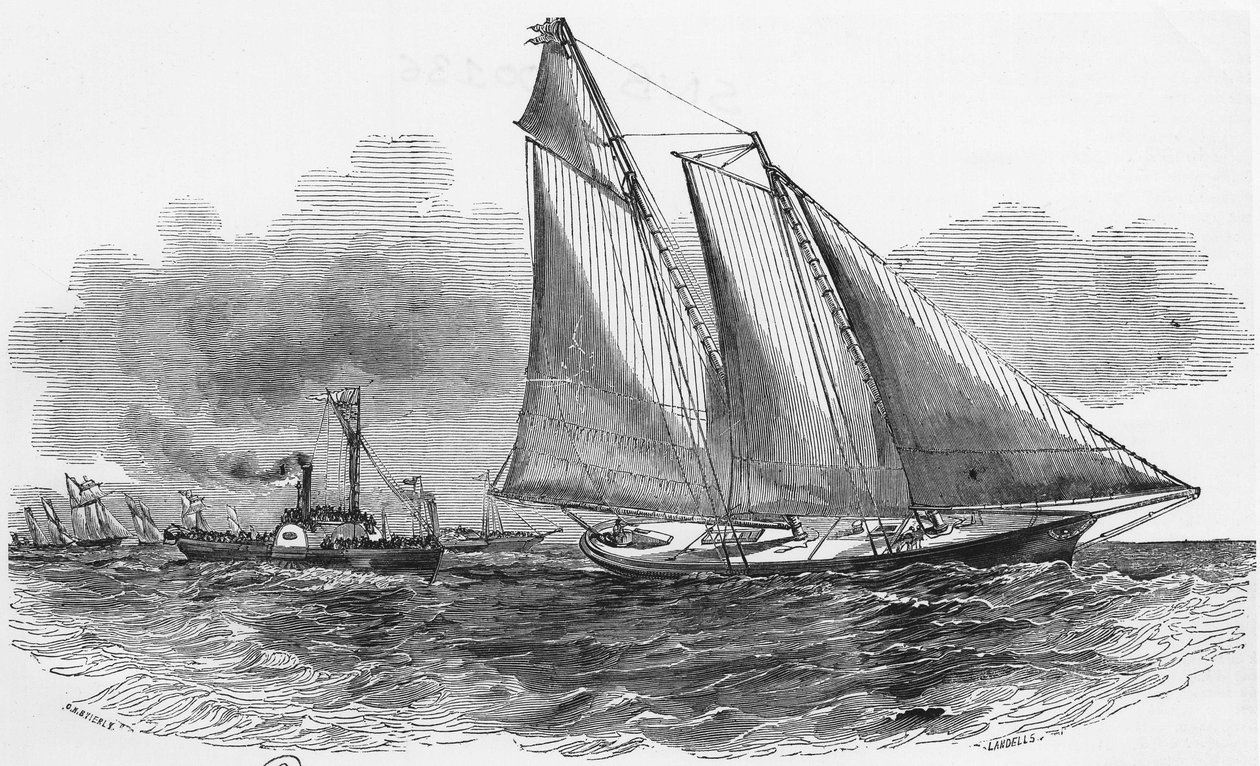 Zeilen: Amerika bij de Cowes regatta