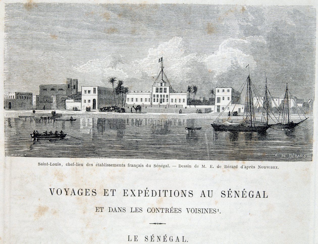 Saint-Louis, hoofdstad van Franse vestigingen in Senegal - in 
