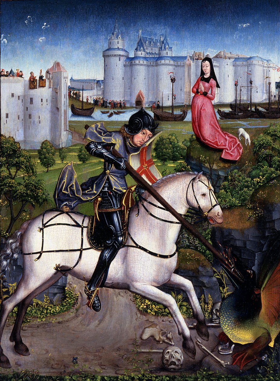Sint Joris en de Draak door Unknown artist