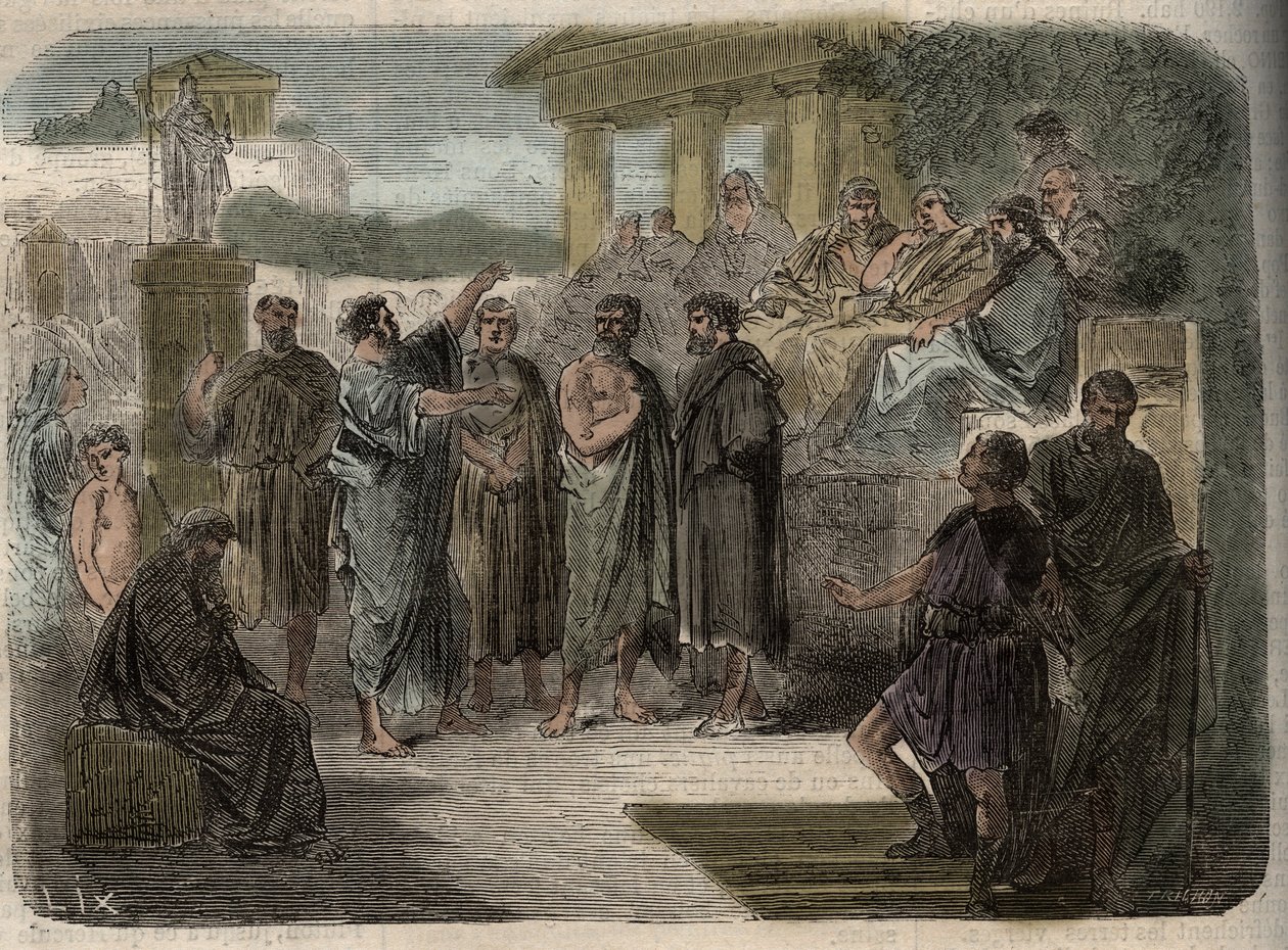 Sint Paulus predikend in Athene - De voorspelling van Sint Paulus in Athene - Paulus