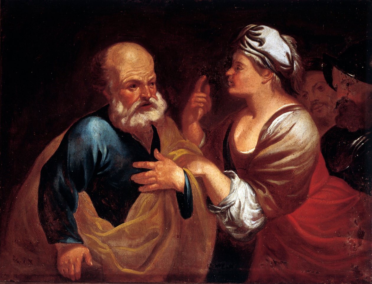 De verloochening van Sint Petrus door Unknown artist