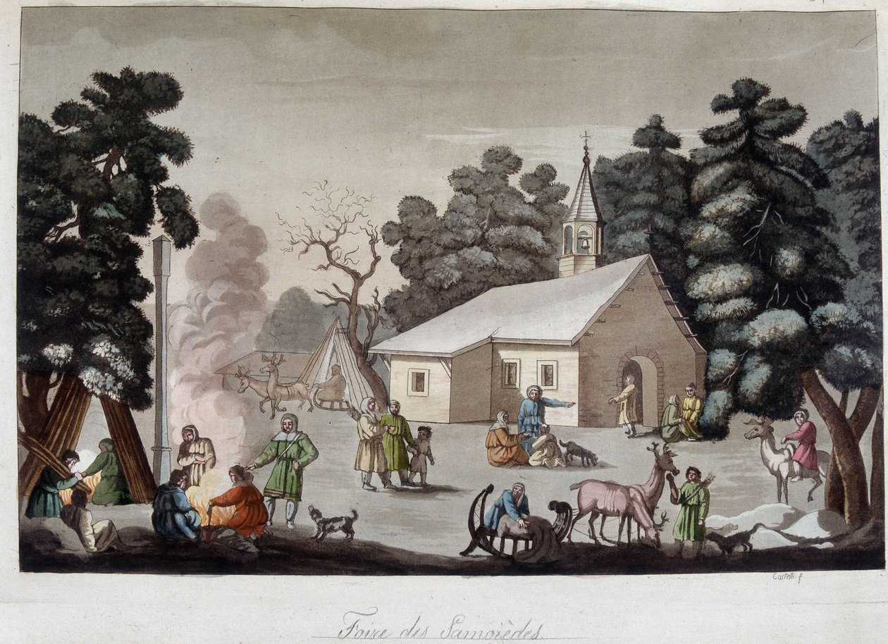 Samoid Fair in Siberië. In 