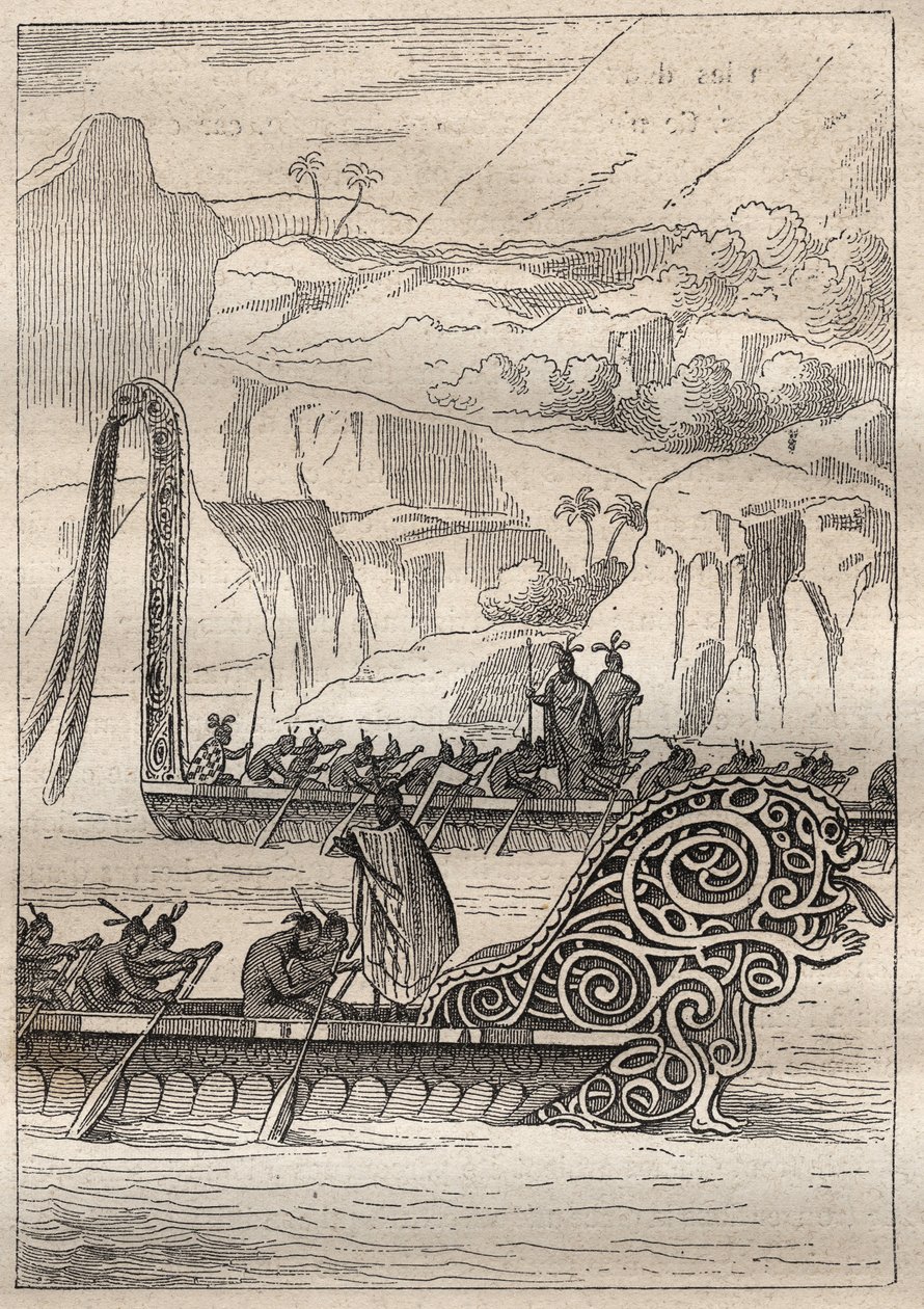 Tweede reis (1772-1775) door Kapitein James Cook (1728-1779): oorlogskano