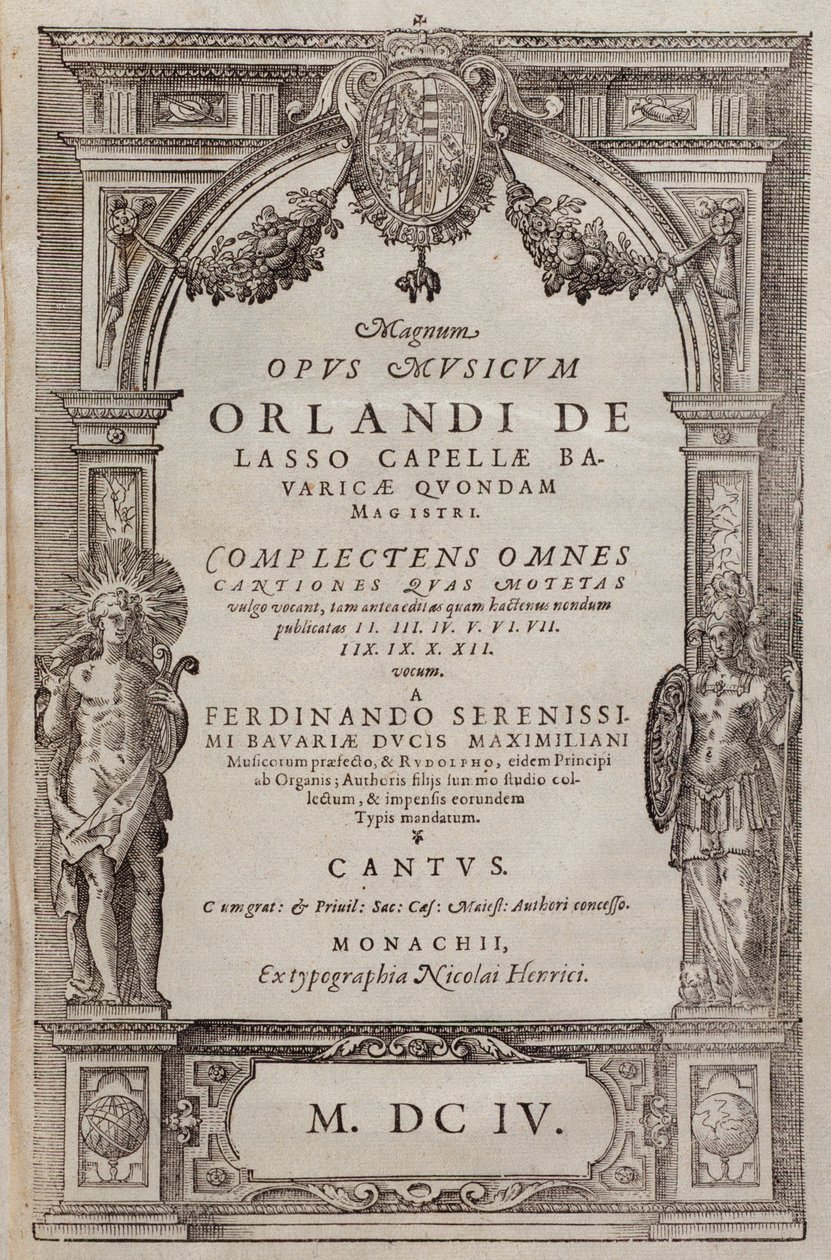 Bladmuziek van Psalmi Poenitentiales door Roland de Lassus (1604) door Unknown artist