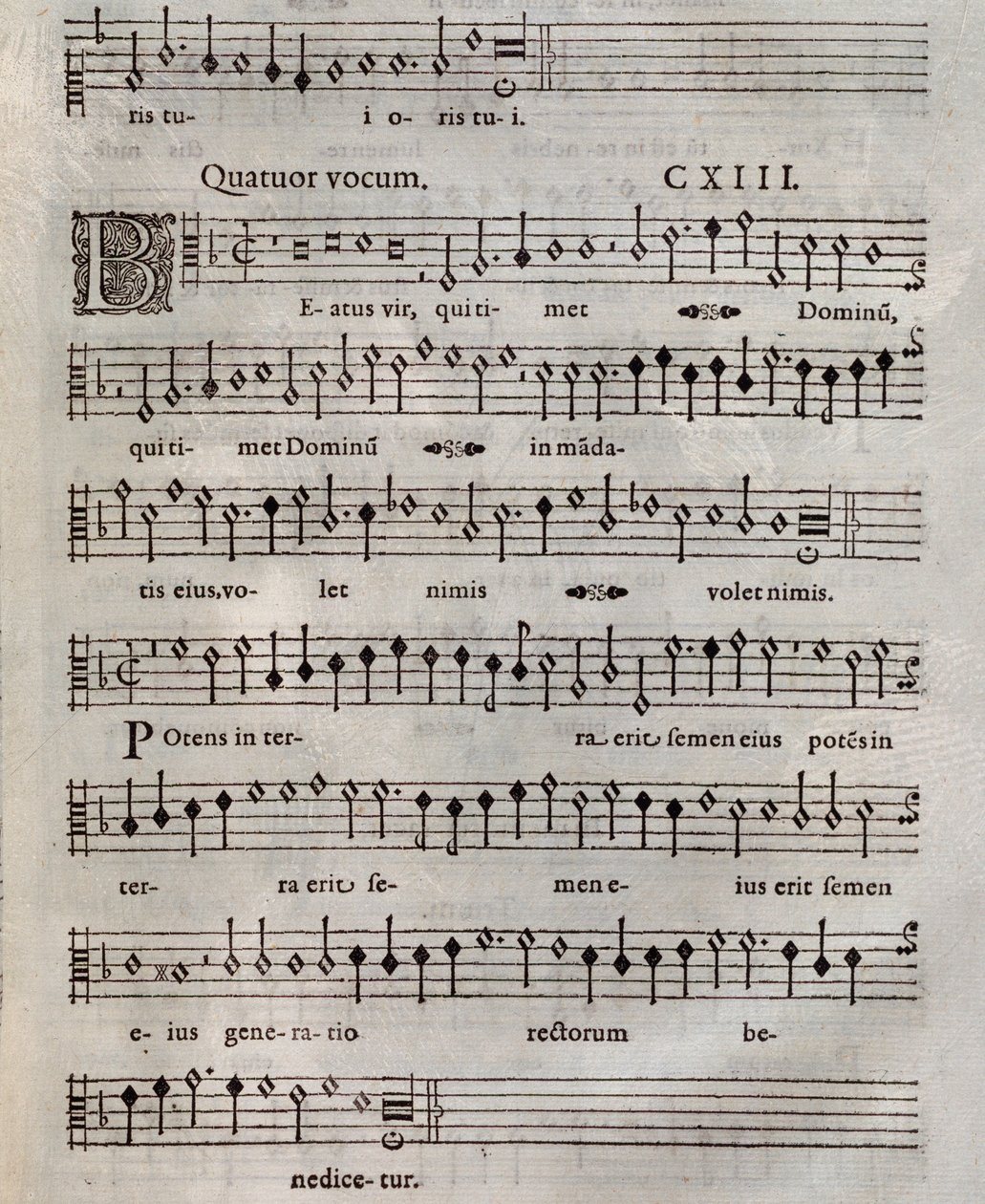 Bladmuziek van Psalmi Poenitentiales door Roland de Lassus (1604) door Unknown artist