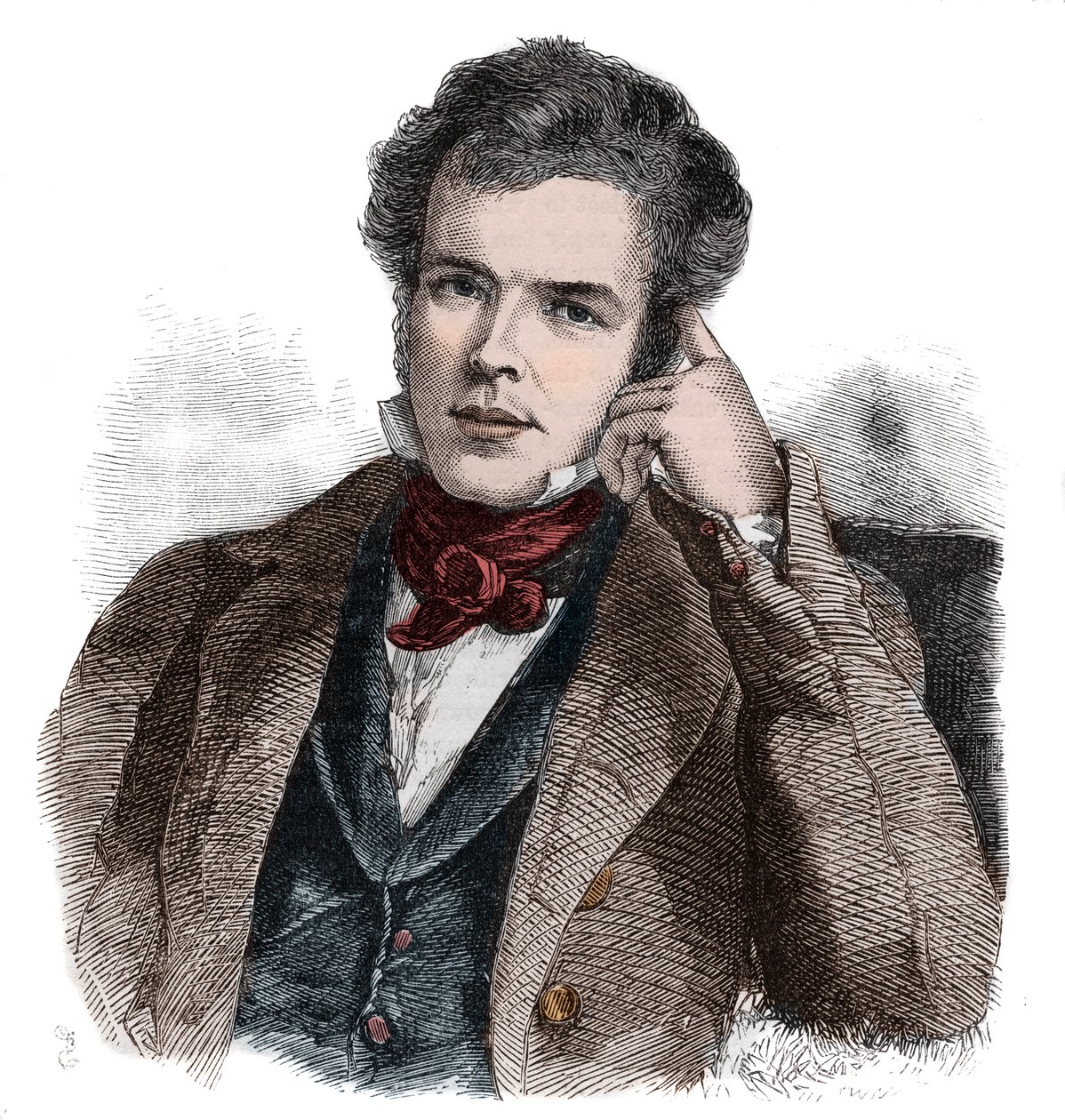 Sir William Webb Follett (1796-1845) Engelse advocaat en politicus door Unknown artist