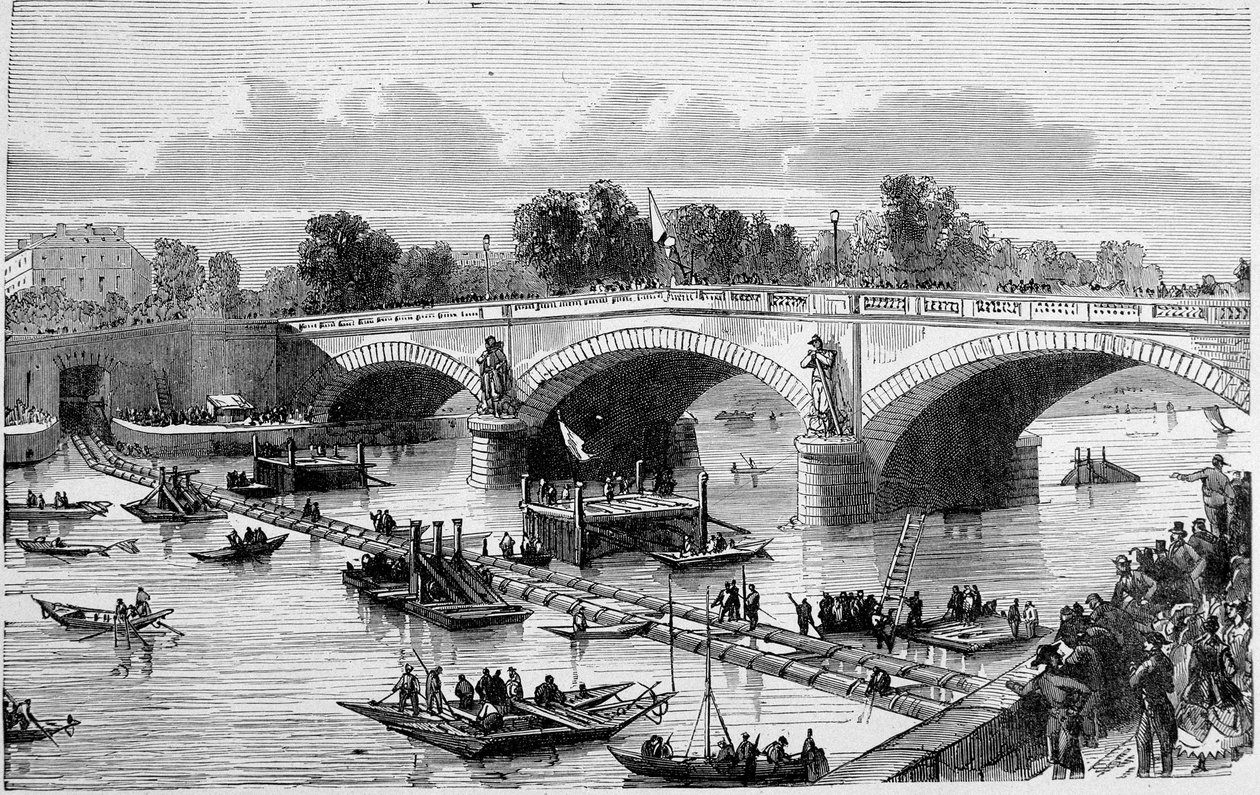 Sphon (sifon?) van de Alma-brug door Unknown artist