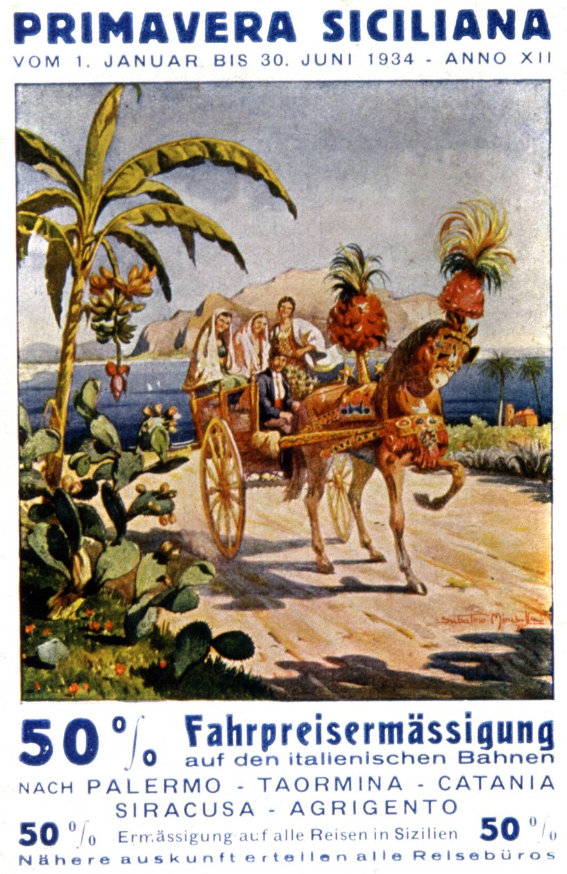 Lente op Sicilië door Unknown Artist