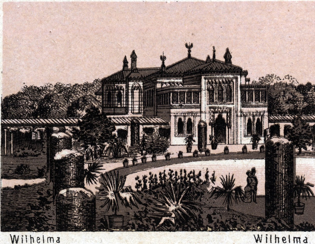 Stuttgart, Duitsland: uitzicht op Wilhelma door Unknown artist