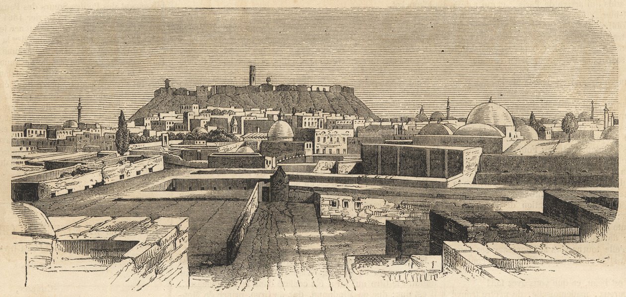 Syrië: de stad Aleppo in Syrië in de 19e eeuw - Aleppo in Syrië - 1864 door Unknown artist