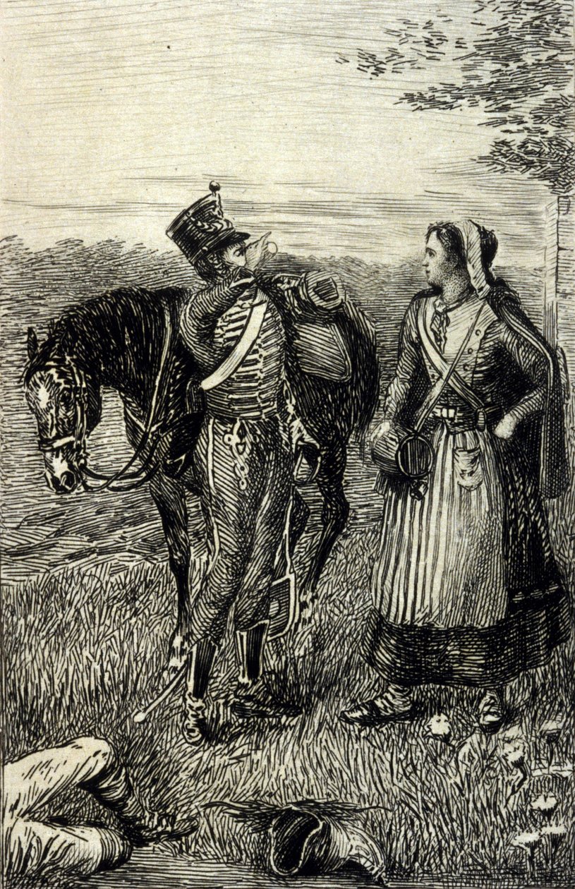 De Kartuizer parma van Stendhal. Gravure uit de 19e eeuw door Unknown artist