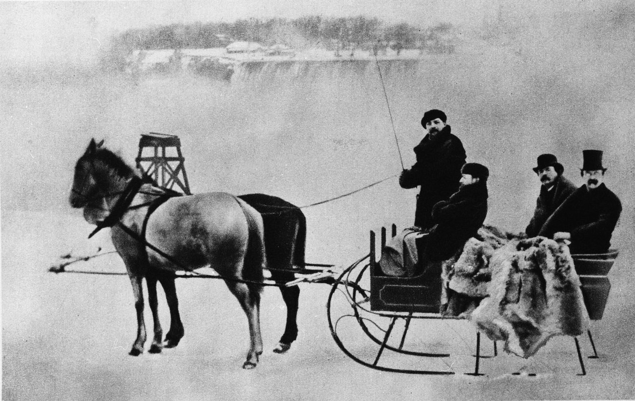 De Italiaanse componist Giuseppe Verdi in Sint-Petersburg, Rusland (zittend linksvoor). Circa 1862 door Unknown artist