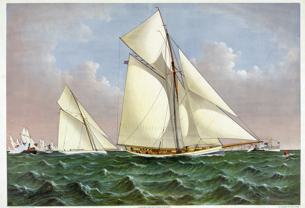 De Mayflower, een zeilboot die de America