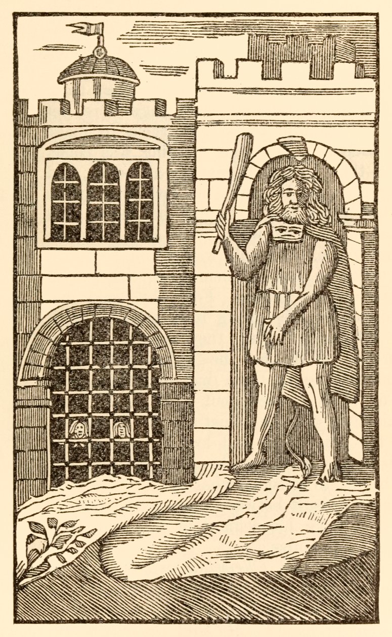 De pelgrims nu, om het vlees te bevredigen uit The Pilgrims Progress From This World, To That Which Is To Come door John Bunyan door Unknown