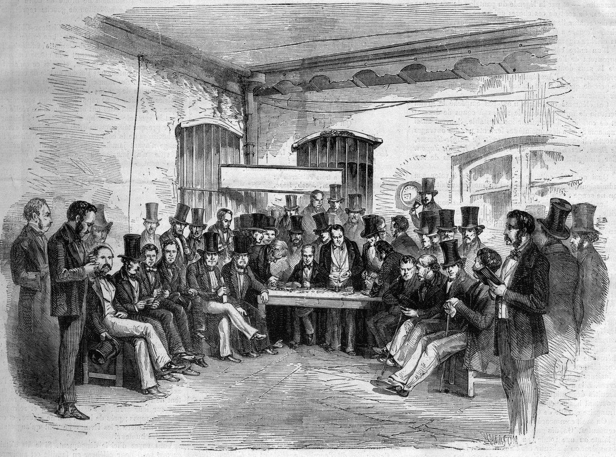 De Beurs - Buenos Aires, Argentinië 1868 door Unknown artist