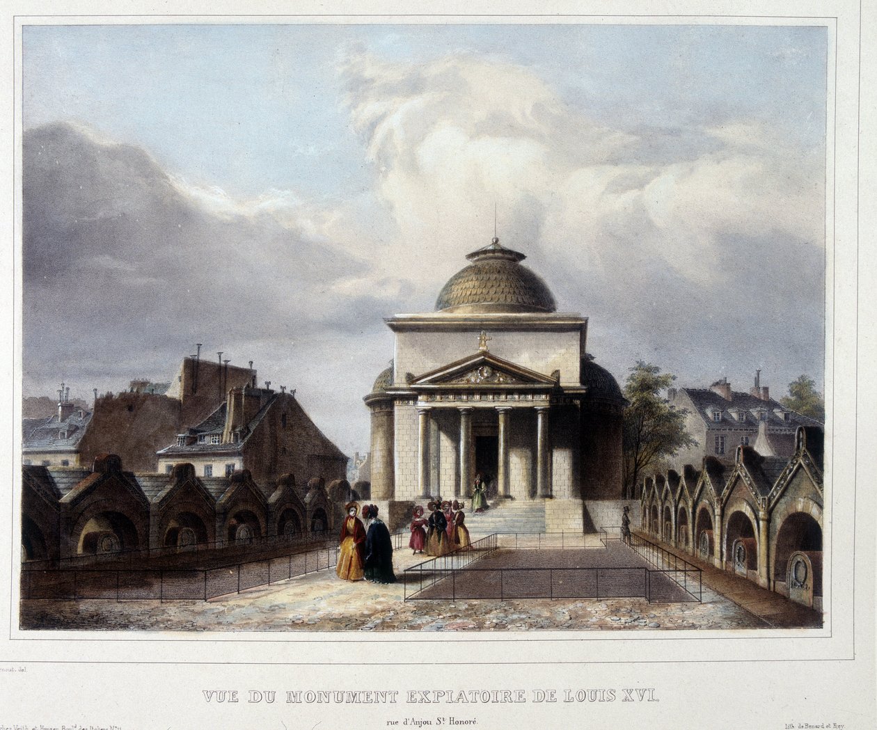De boetekapel van Lodewijk XVI in Parijs door Unknown artist