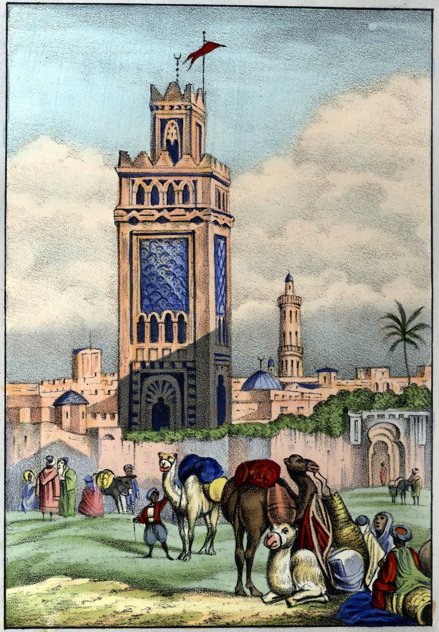 De stad Oran in Algerije in 1840. In 