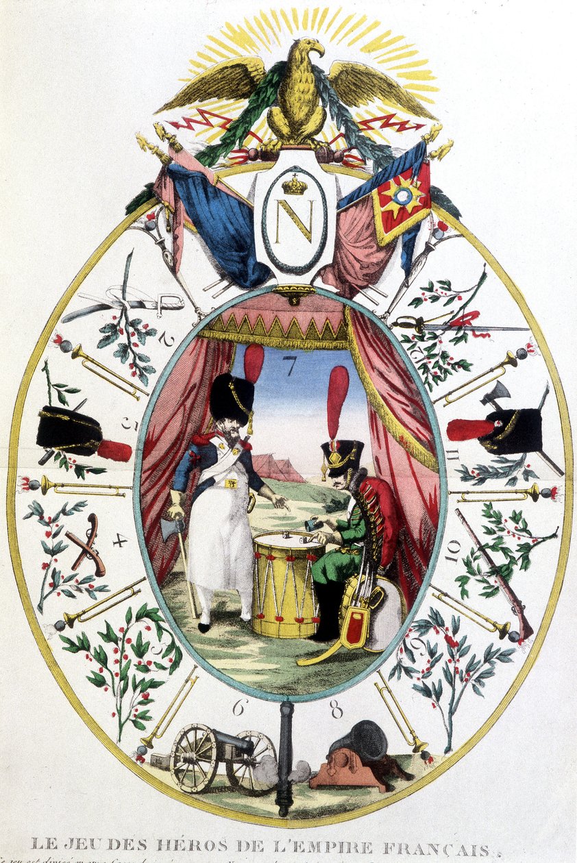 Het spel van de helden van het Franse Keizerrijk, begin 19e eeuw door Unknown artist